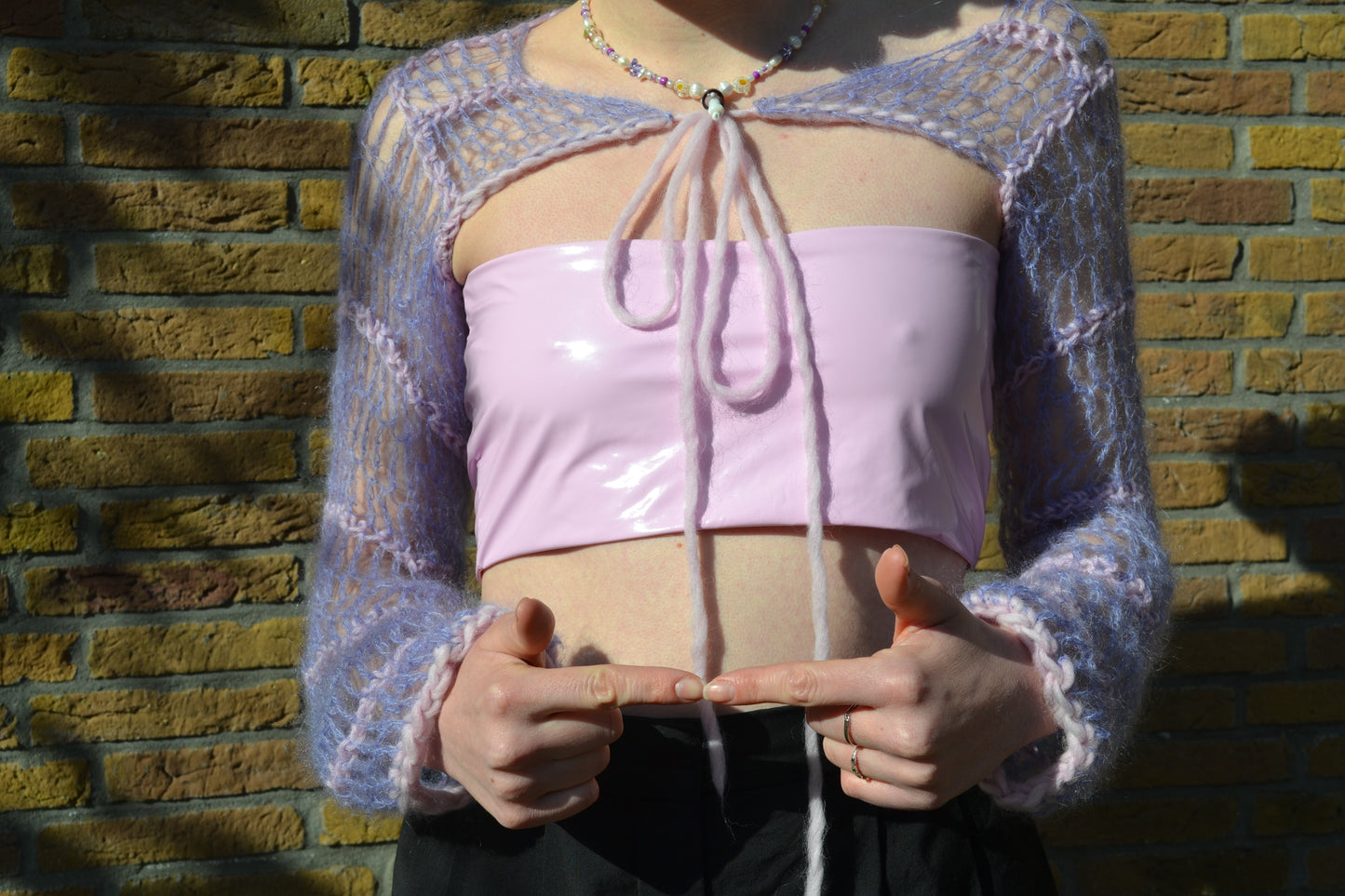 Ready-to-order ✰ Lilac mohair-wool sleeves