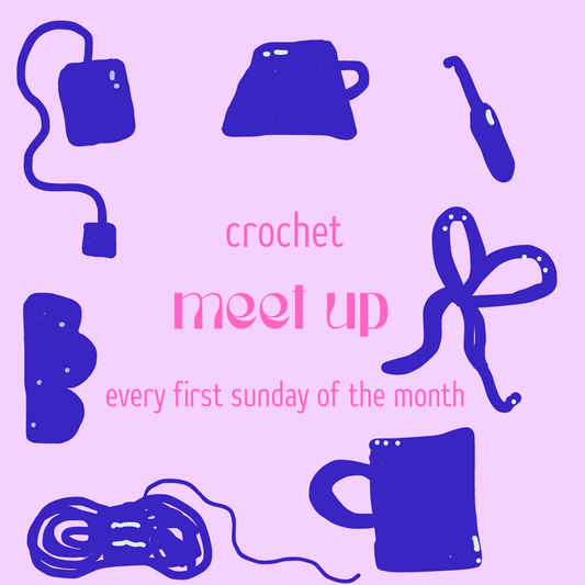 Monthly crochet meetup ✿ Every first Sunday of the month, 14-17h