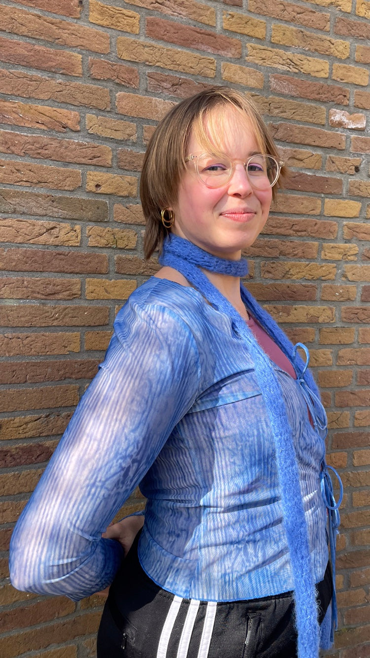 Custom order ⁂ Skinny Fuzzy Gen Z scarf